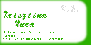 krisztina mura business card